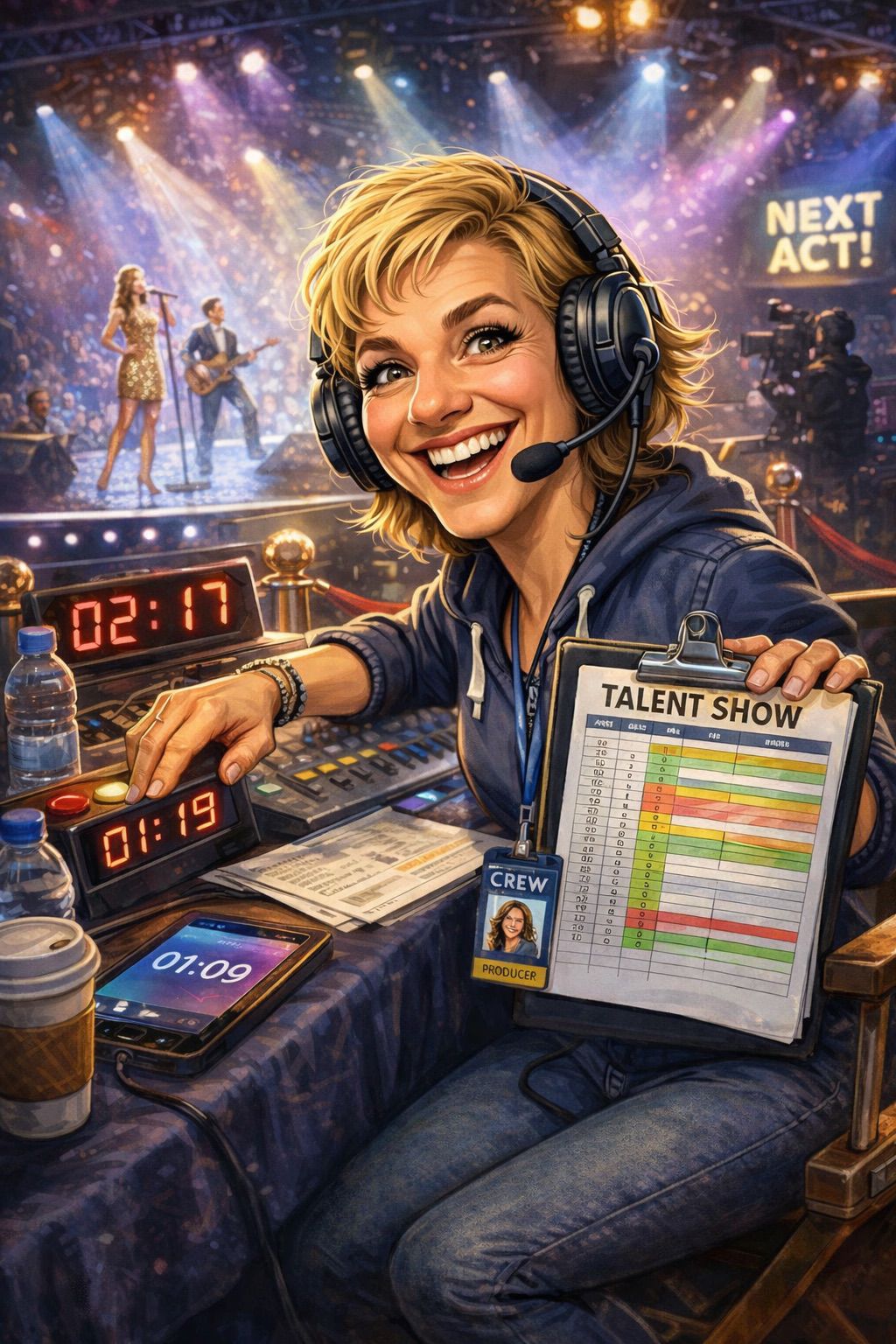 Producent bij een talentenshow